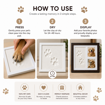 DIY Pet Paw Print Kit